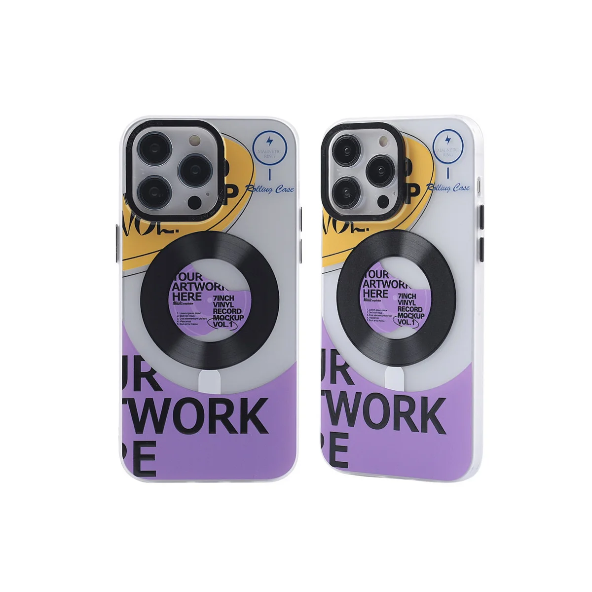 iPhone 12 Pro Max Kılıf Apollo Magneticsafe Desenli Kapak - Apollo Şeffaf - 6