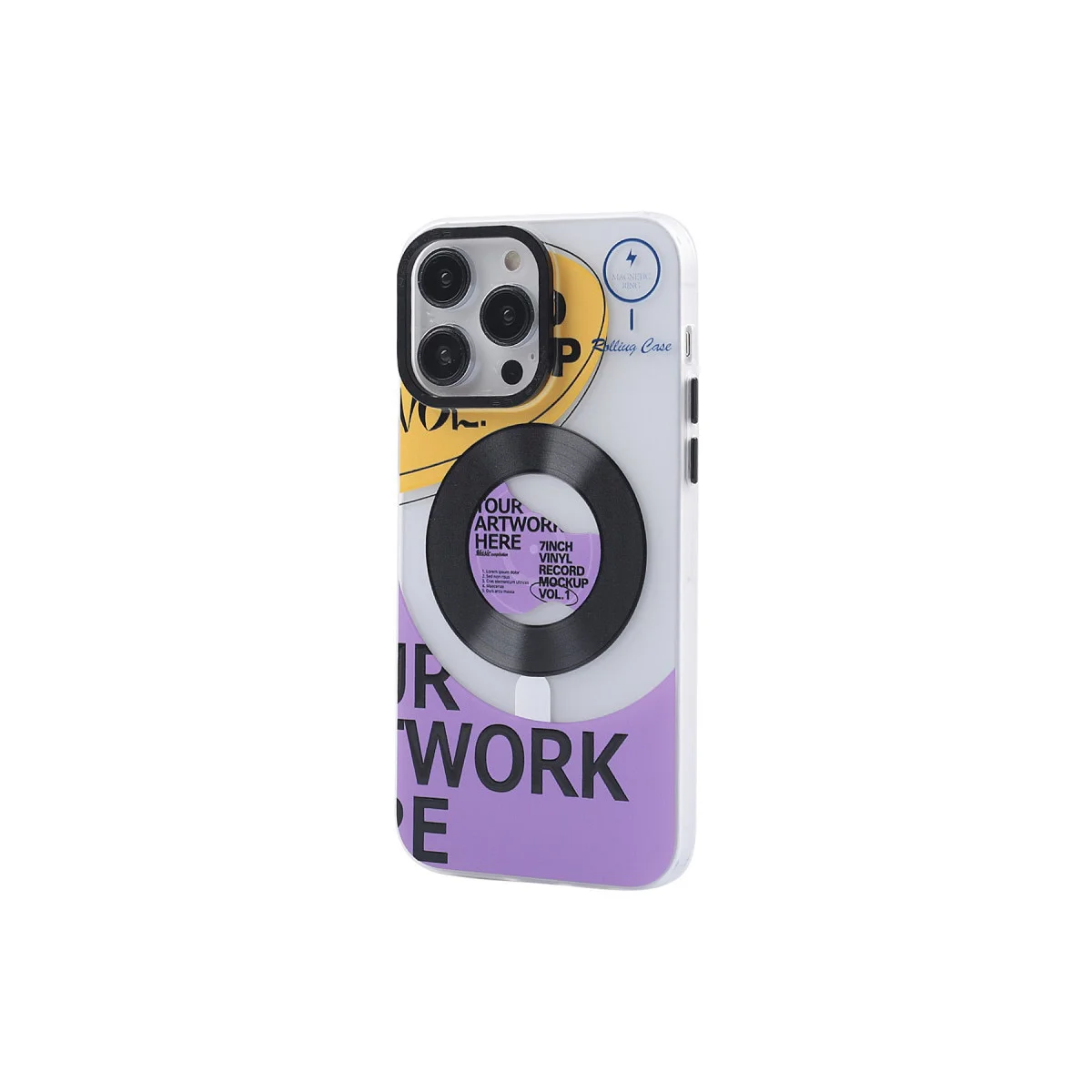iPhone 13 Pro Kılıf Apollo Magneticsafe Desenli Kapak - Apollo Şeffaf - 6
