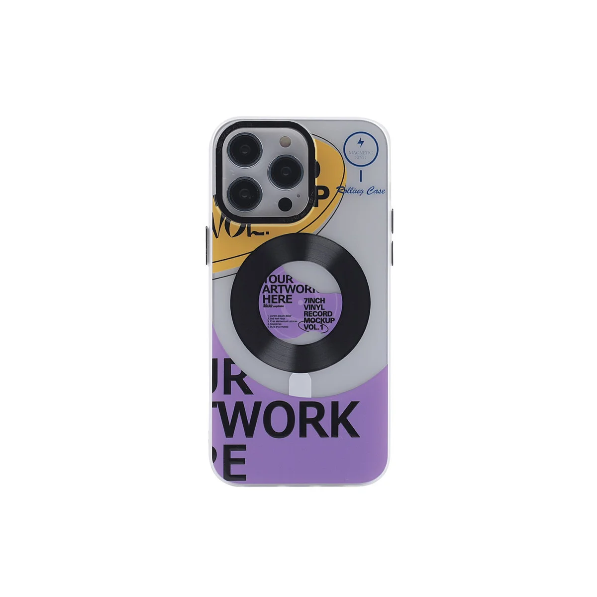 iPhone 13 Pro Max Kılıf Apollo Magneticsafe Desenli Kapak - Apollo Şeffaf - 6