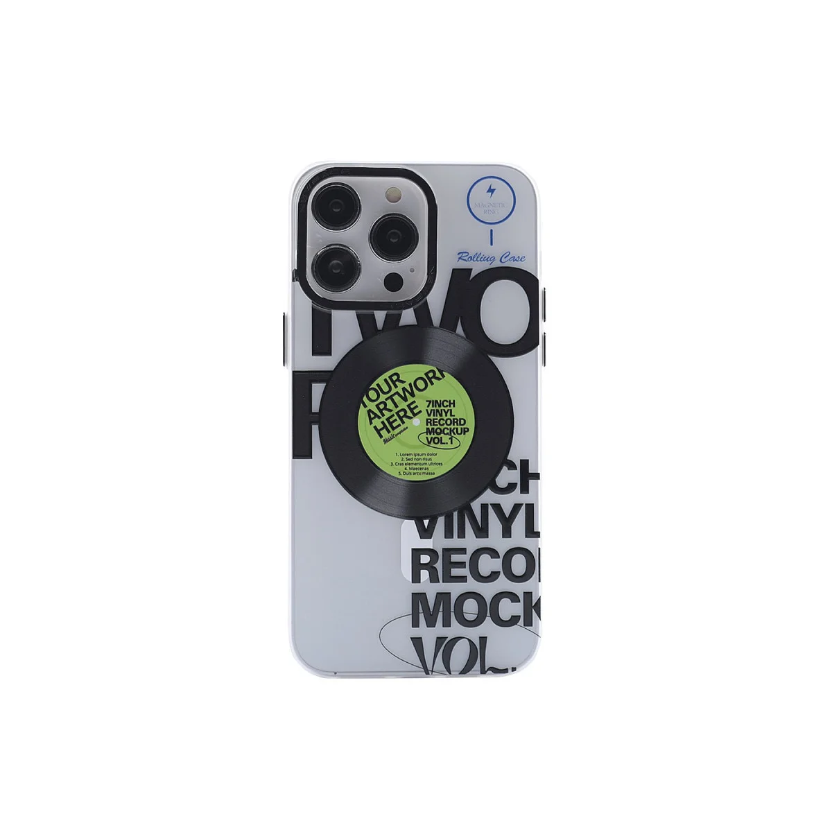 iPhone 12 Pro Max Kılıf Apollo Magneticsafe Desenli Kapak - Apollo Şeffaf - 5