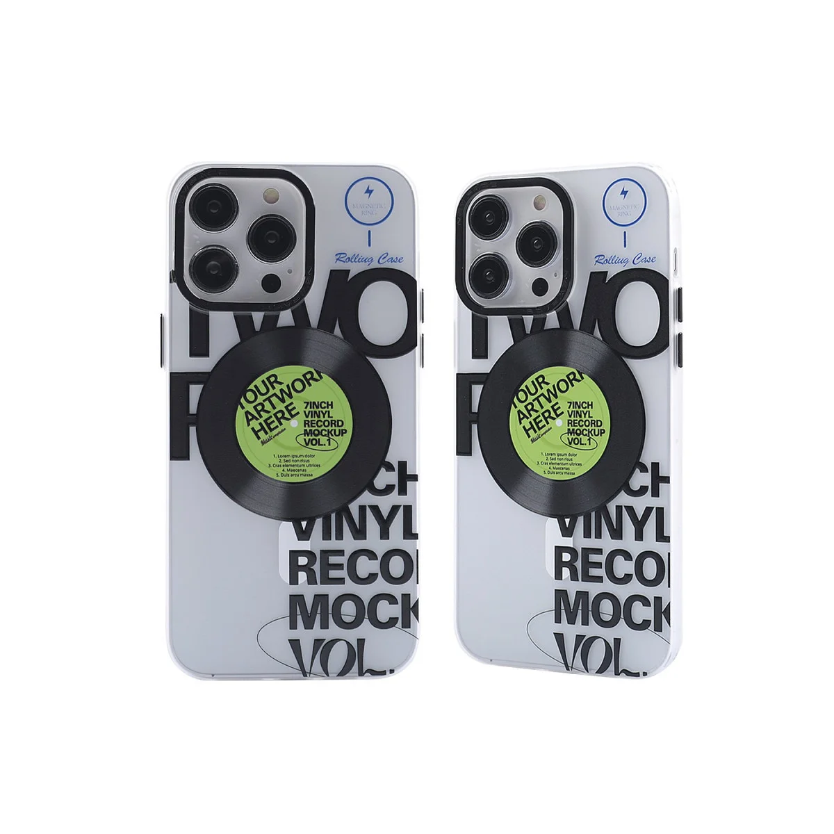 iPhone 14 Pro Kılıf Apollo Magneticsafe Desenli Kapak - Apollo Şeffaf - 5