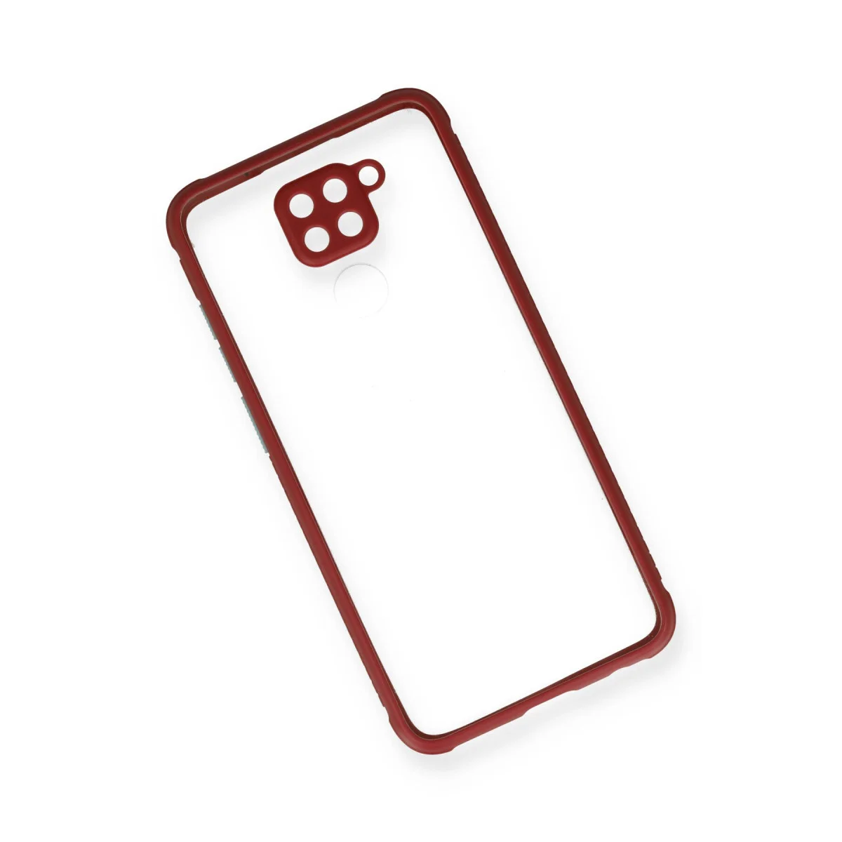 Redmi Note 9 Kılıf Miami Şeffaf Silikon - Fuşya