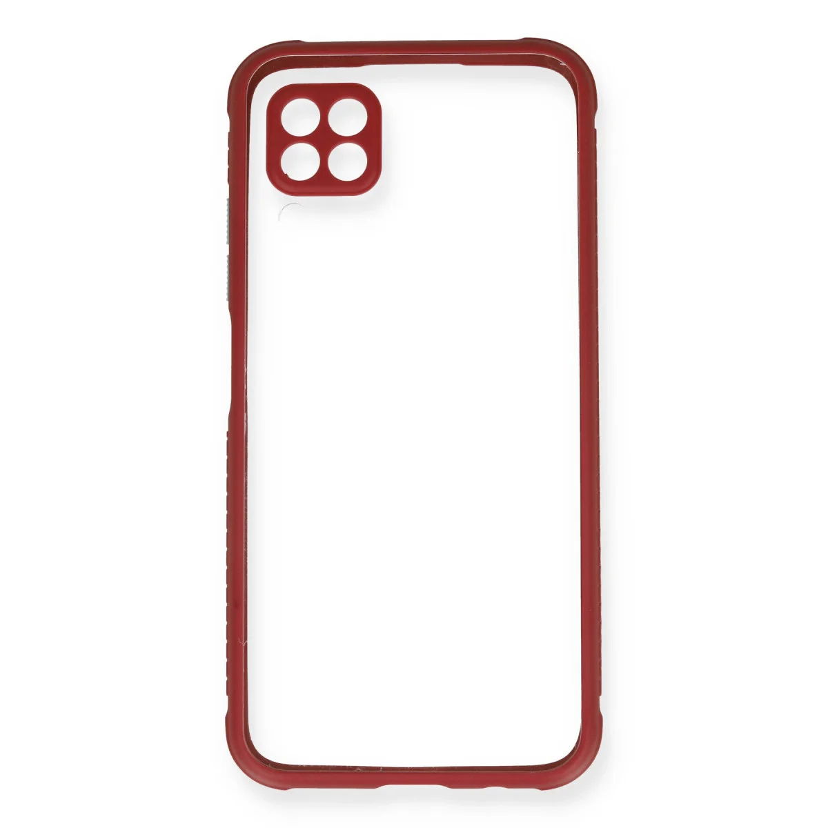 P40 Lite Kılıf Miami Şeffaf Silikon - Fuşya