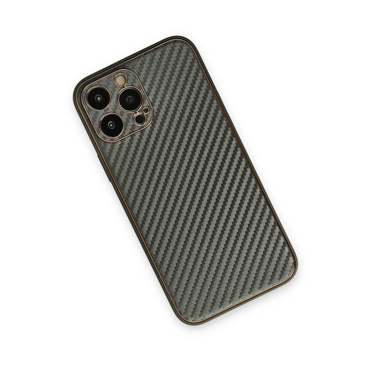 iPhone 13 Pro Kılıf Coco Karbon Silikon - Füme