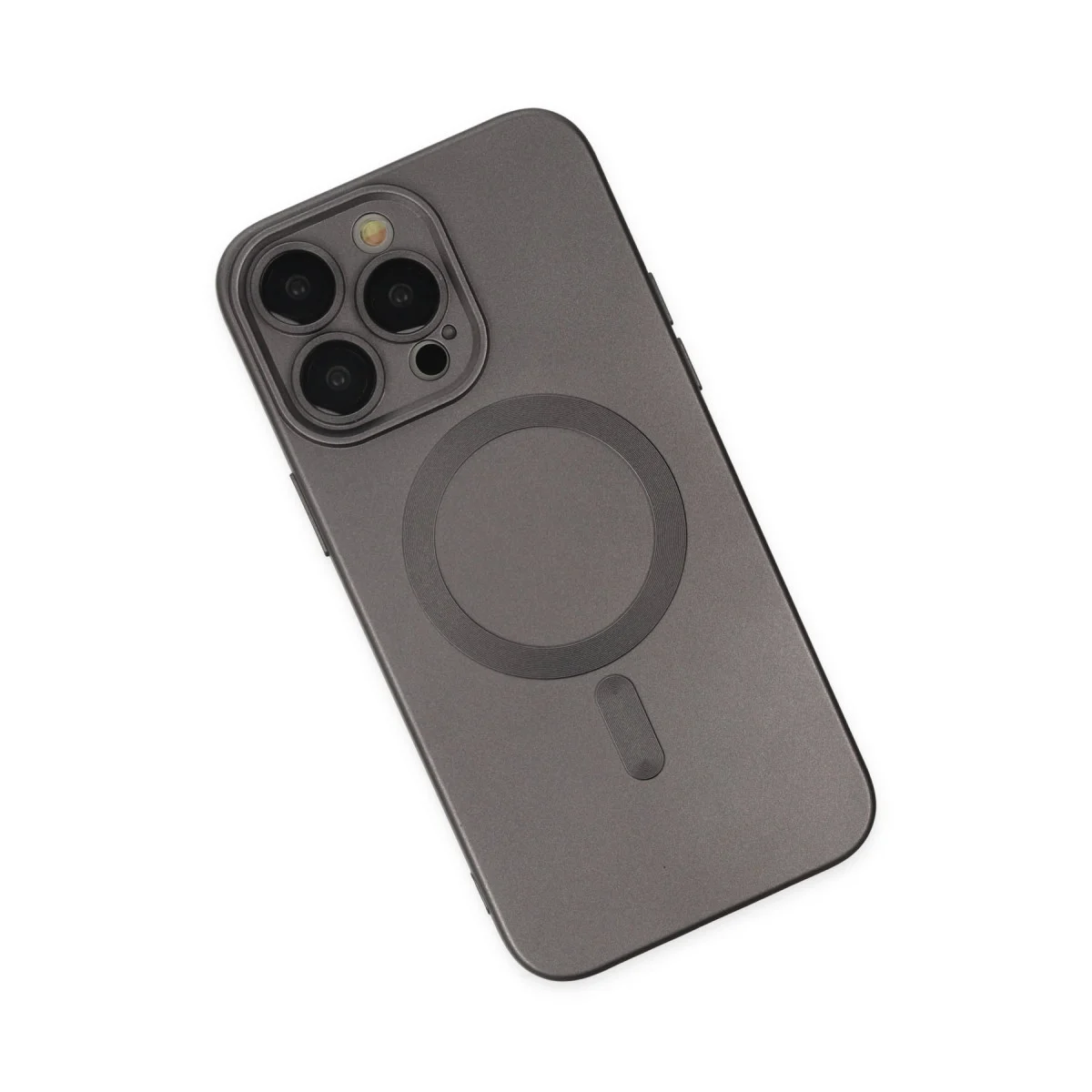 iPhone 13 Pro Kılıf Moshi Lens Magneticsafe Silikon - Füme
