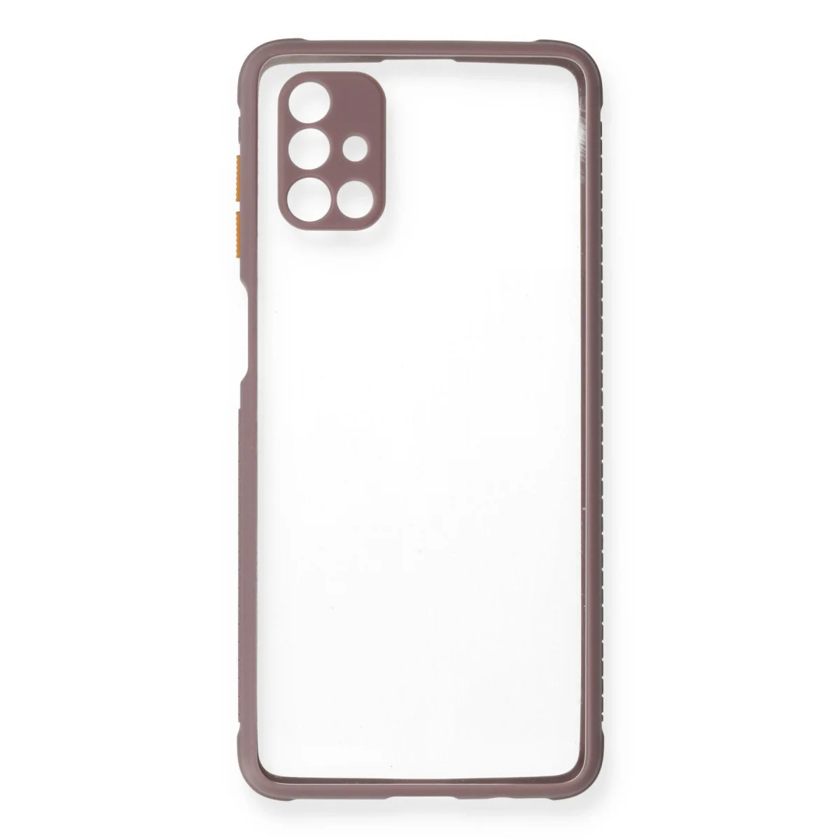 Galaxy M51 Kılıf Miami Şeffaf Silikon - Açık Mor