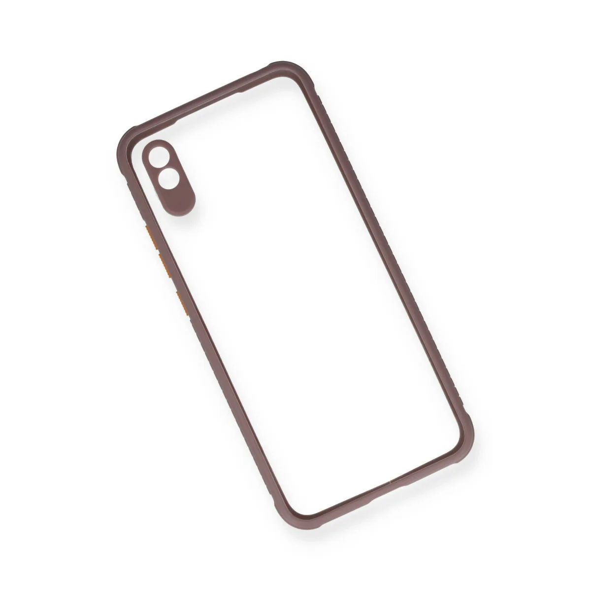Redmi 9A Kılıf Miami Şeffaf Silikon - Açık Mor