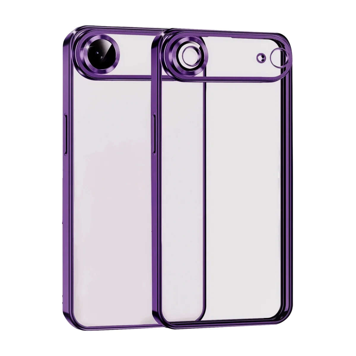 iPhone 17 Air Razer Lensli Silikon - Açık Mor