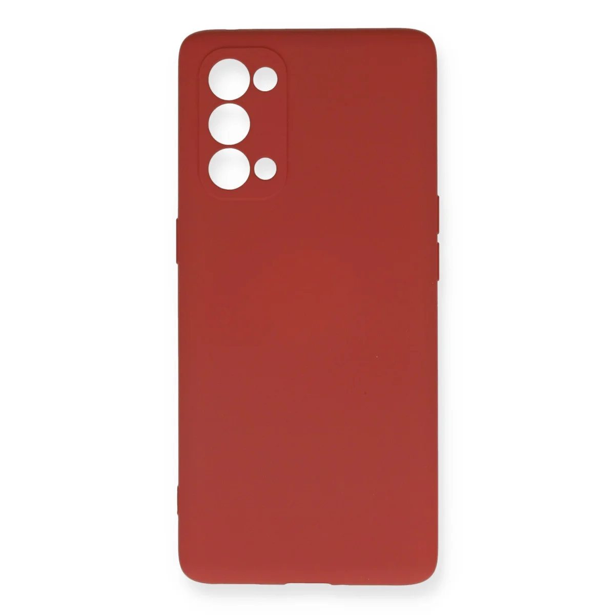 Reno 5 Pro Kılıf Nano içi Kadife Silikon - Kiremit