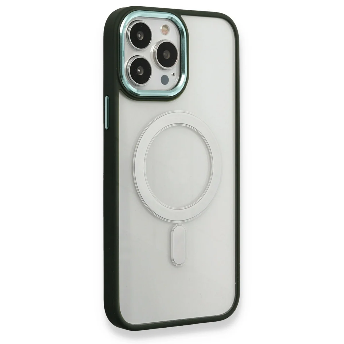 iPhone 14 Pro Kılıf Room Magneticsafe Silikon - Köknar Yeşili