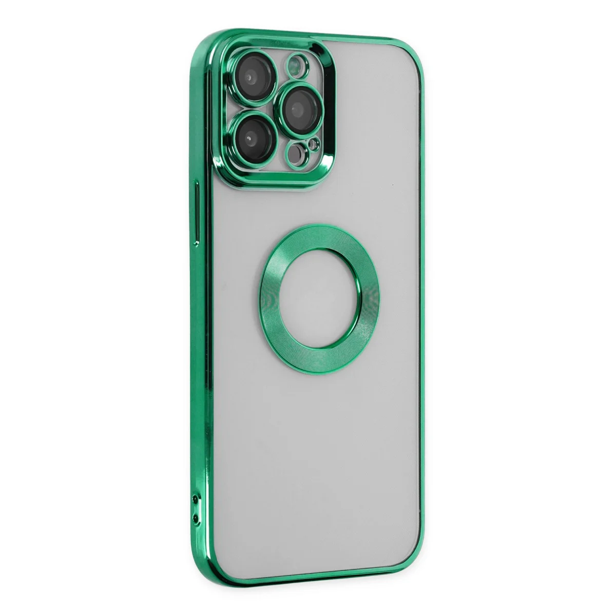 iPhone 14 Pro Max Kılıf Slot Silikon - Köknar Yeşili