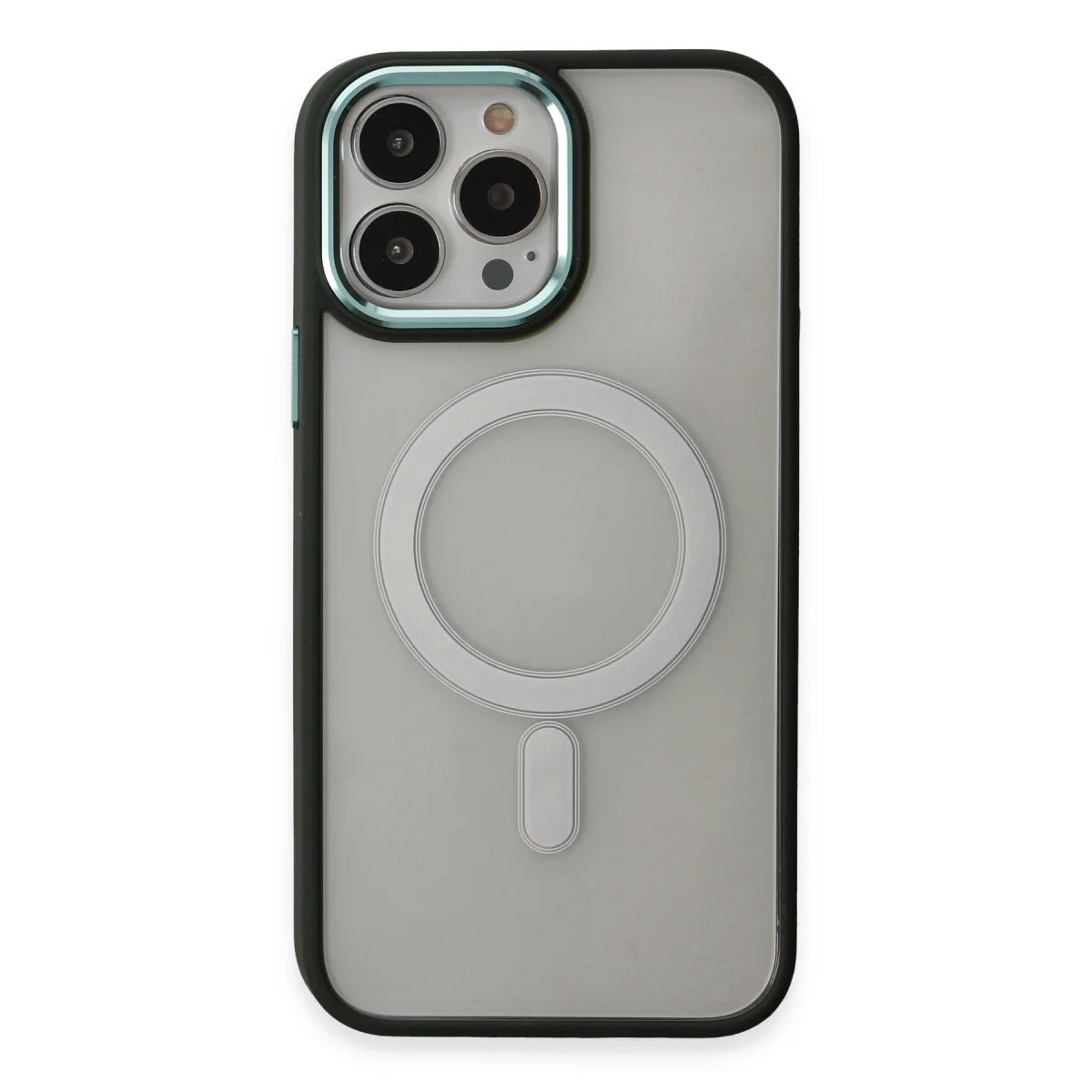 iPhone 15 Pro Kılıf Room Magneticsafe Silikon - Köknar Yeşili