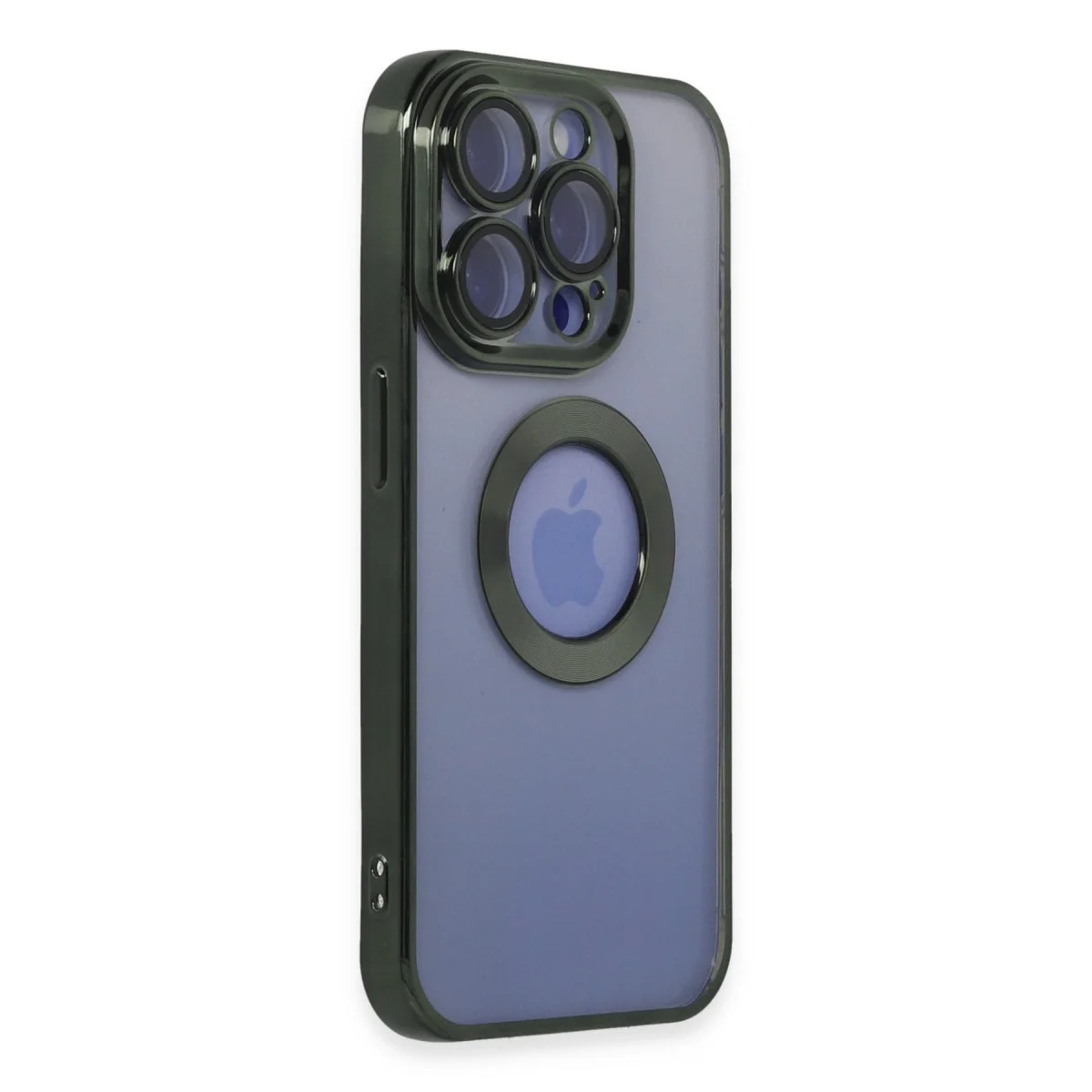 iPhone 15 Pro Kılıf Slot Silikon - Köknar Yeşili