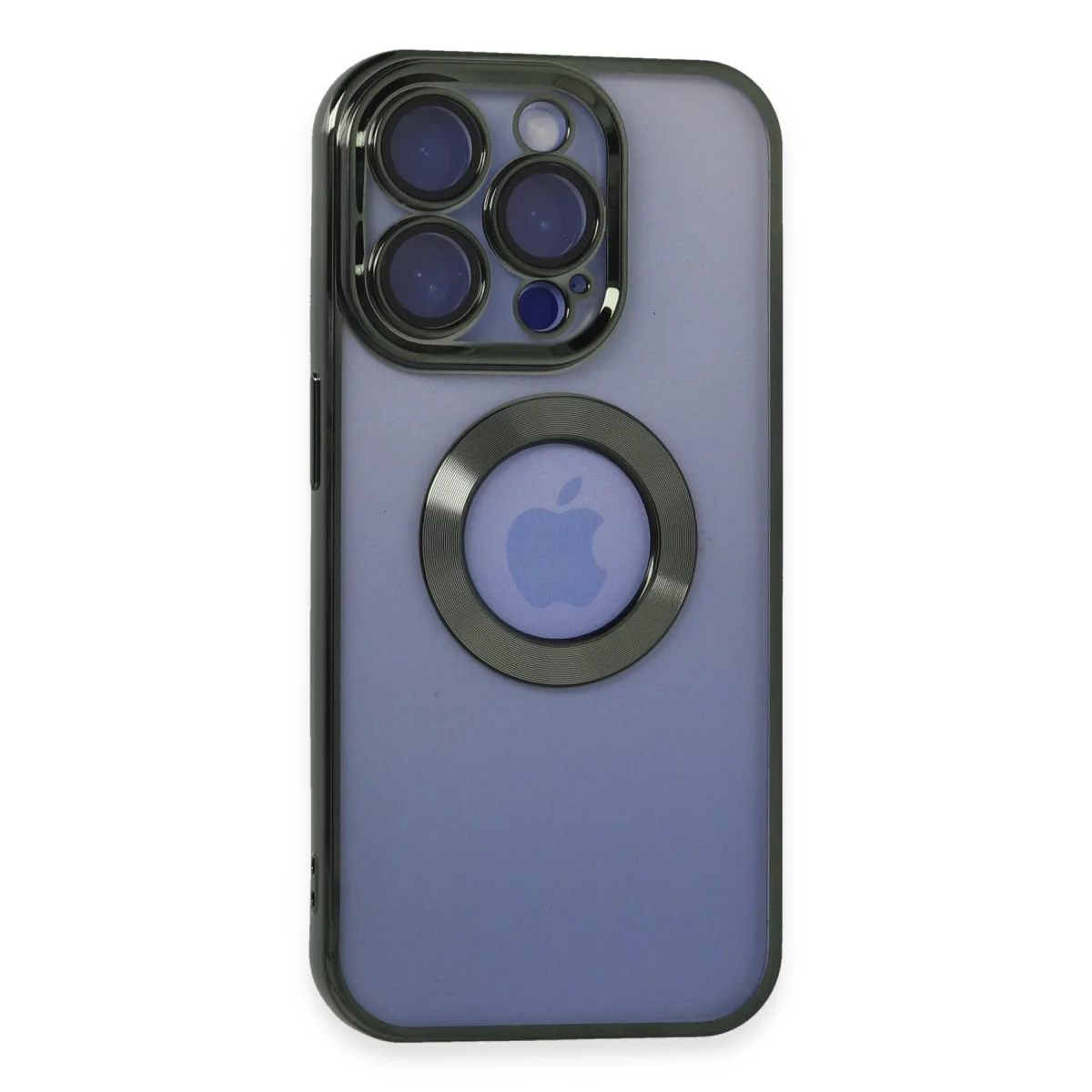 iPhone 15 Pro Max Kılıf Slot Silikon - Köknar Yeşili