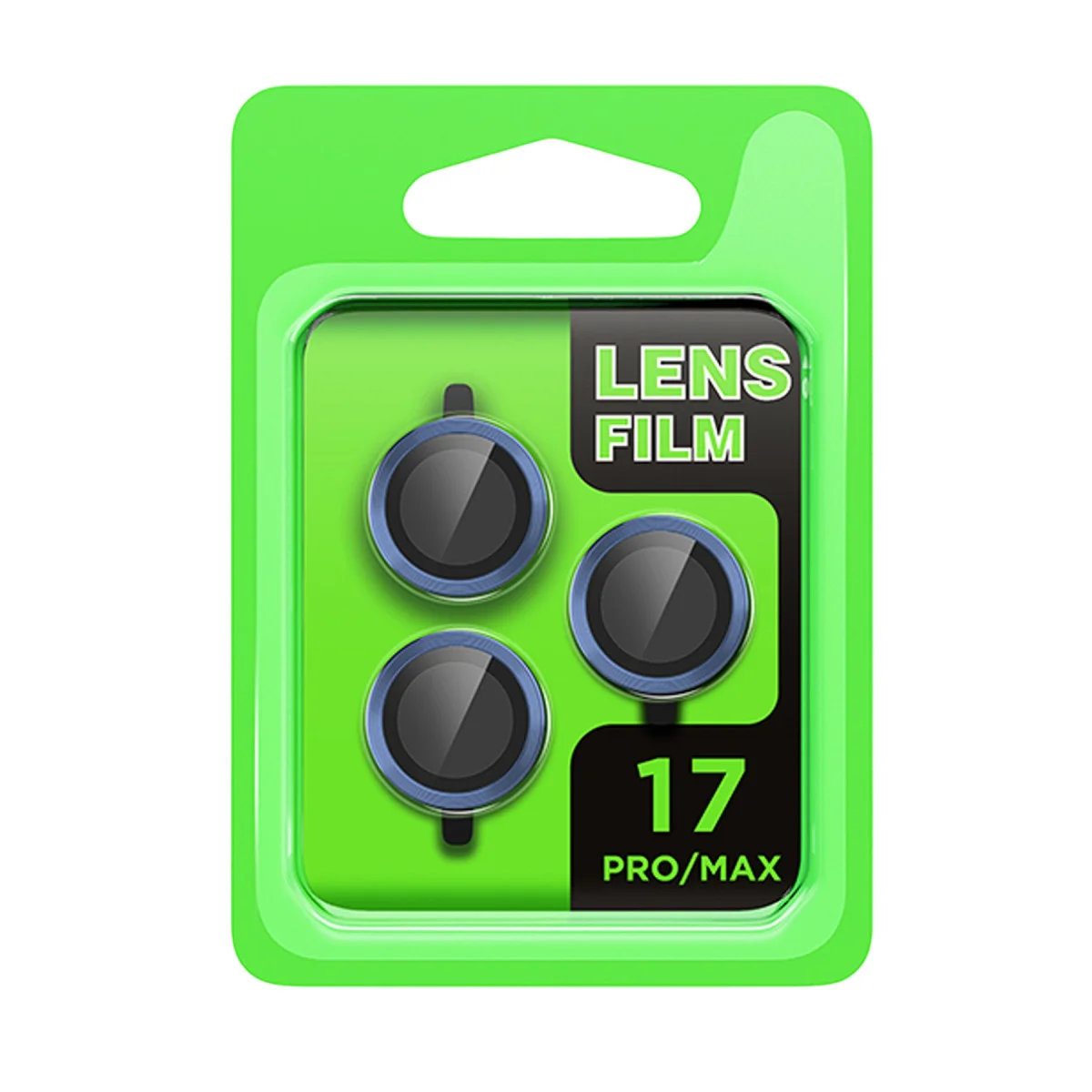 iPhone 17 Pro Raze Metal Kamera Lens - Koyu Mavi