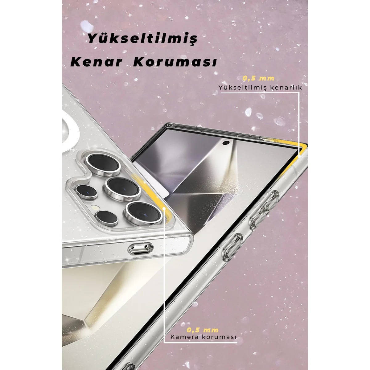 Galaxy S24 Ultra Kılıf Star Magsafe Kapak - Siyah