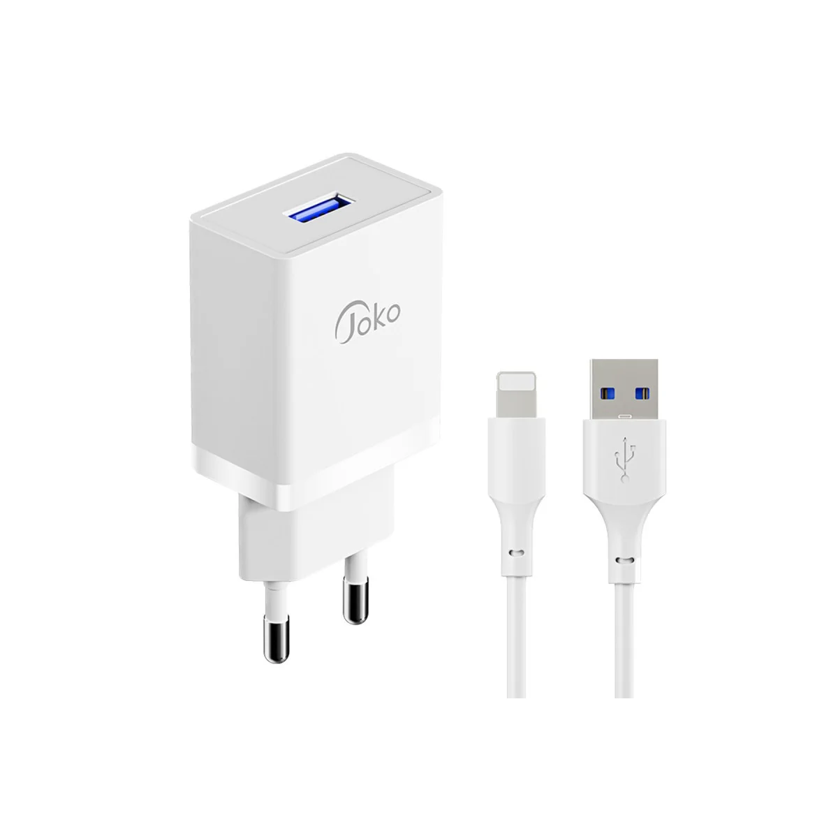 JK77 12W + PX17 1M 2.4A Usb to Lightning Kablolu PD Şarj Cihazı