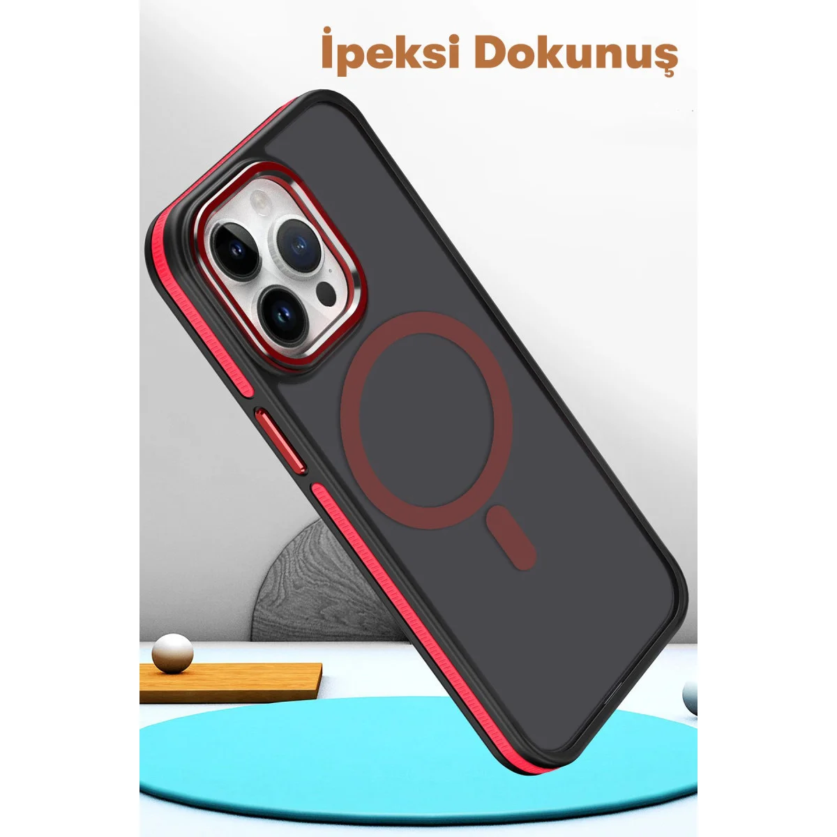 iPhone 14 Pro Max Winner Magsafe Kapak - Derin Mor