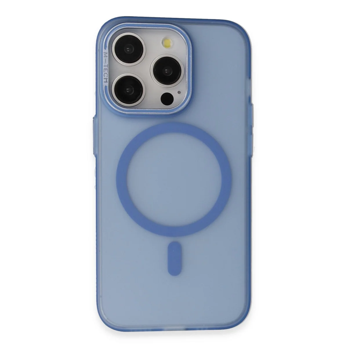 iPhone 14 Pro Frost Standlı Magsafe Kapak - Sierra Blue