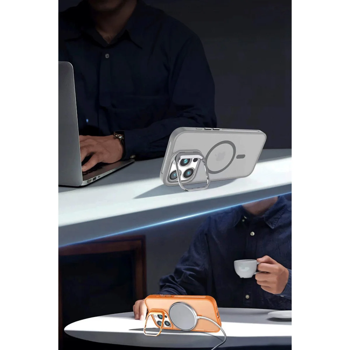 iPhone 16 Flet Lens Magsafe Kapak - Siyah