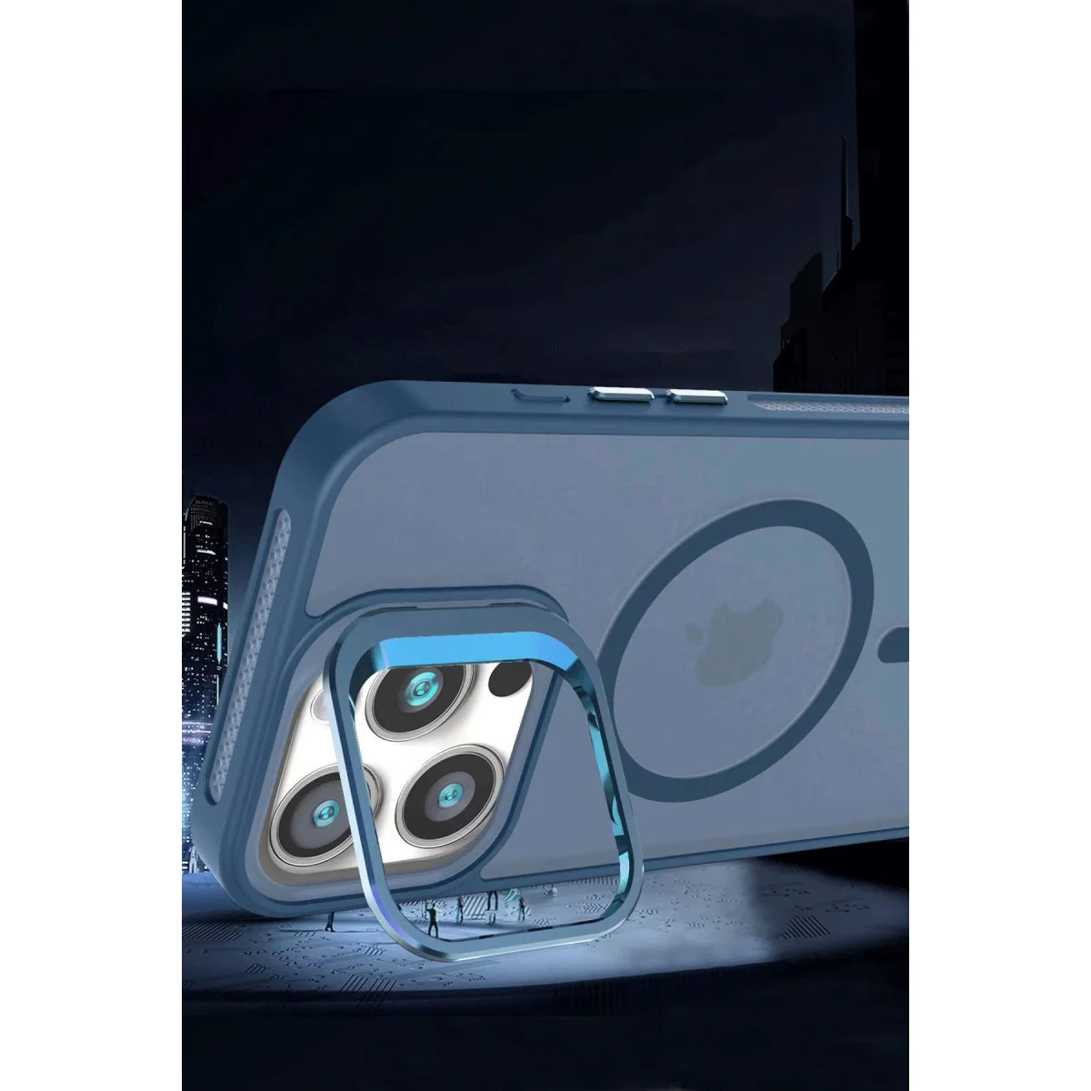 iPhone 16 Pro Flet Lens Magsafe Kapak - Siyah