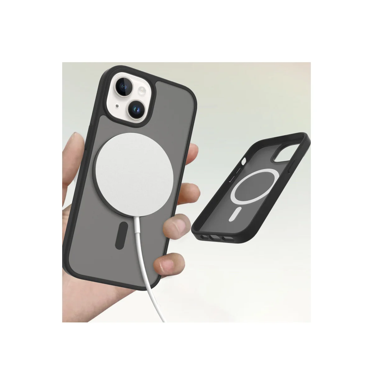 iPhone 15 Jota Magsafe Kapak - Siyah