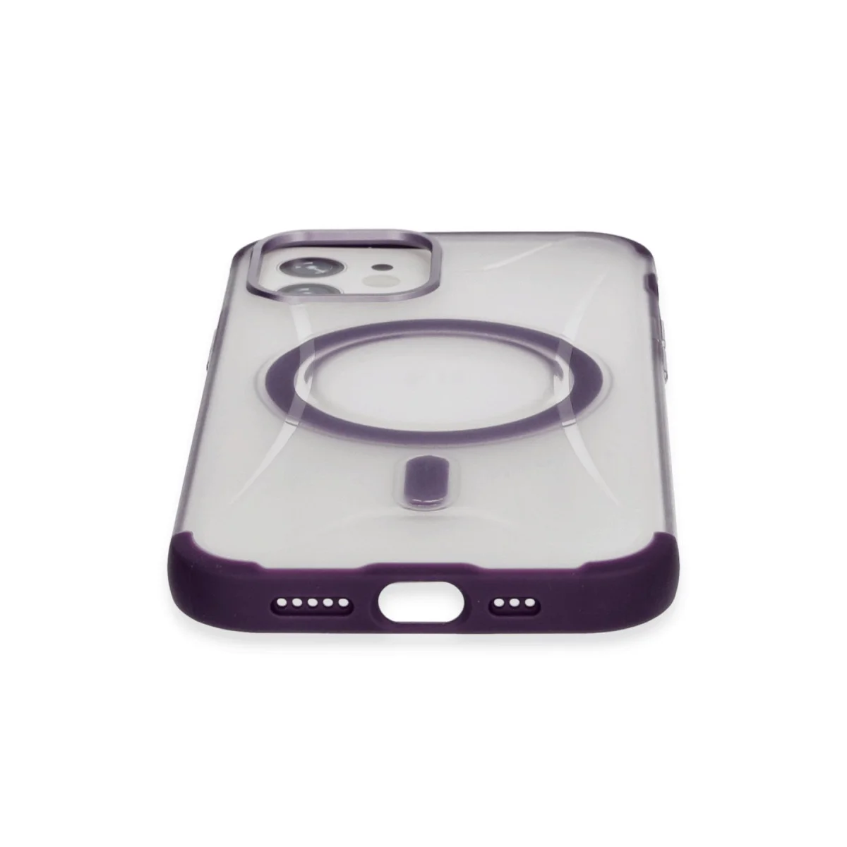 iPhone 11 Hilton Magsafe Kapak - Derin Mor