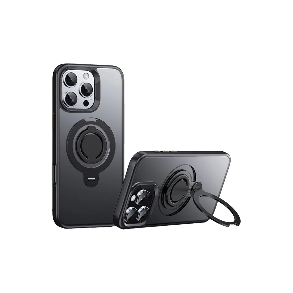 iPhone 16 Pro Max Avatar 360 Dönen Magsafe Kapak - Siyah