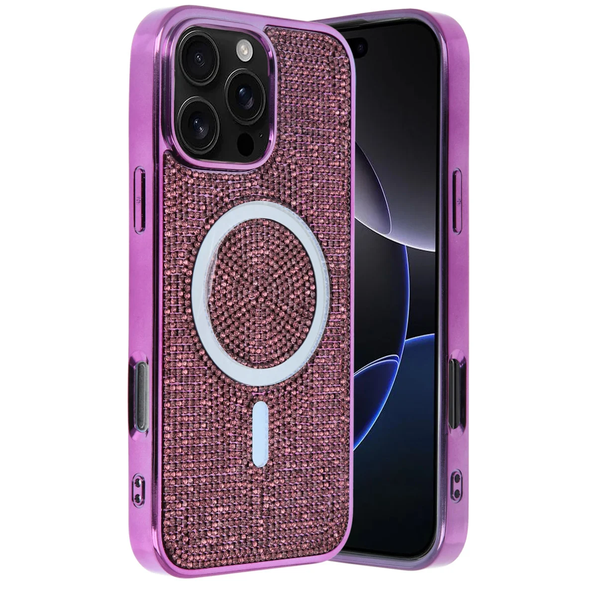 iPhone 16 Pro Max Helen Magsafe Kapak - Derin Mor
