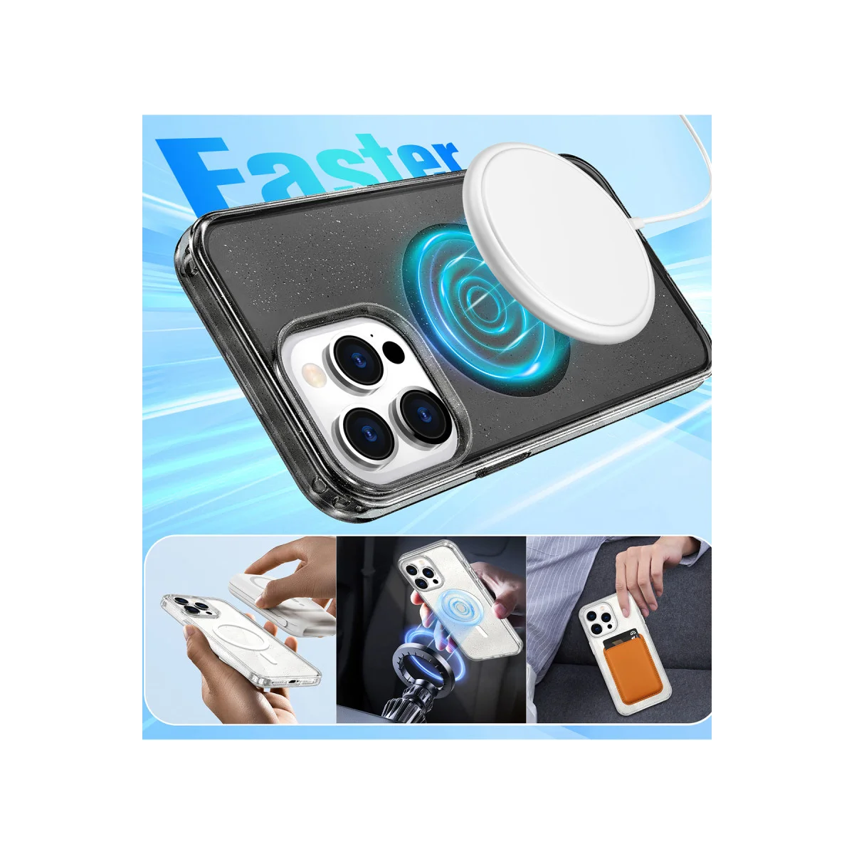 iPhone 15 Pro Max Star Magsafe Kapak - Mor
