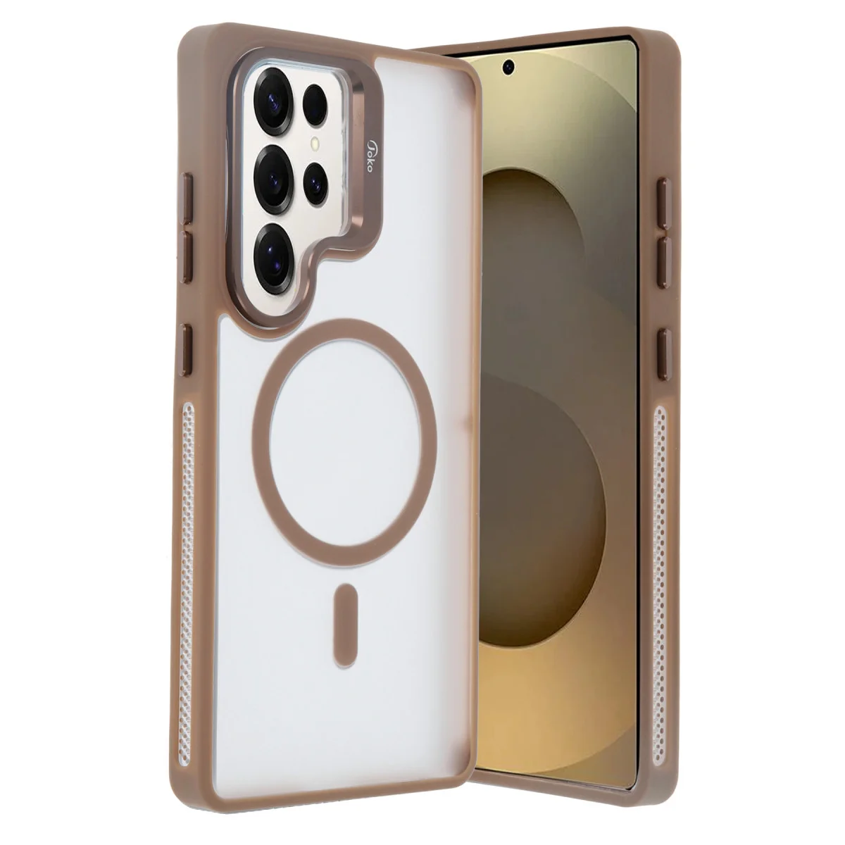Galaxy S25 Ultra Flet Lens Magsafe Kapak - Gold