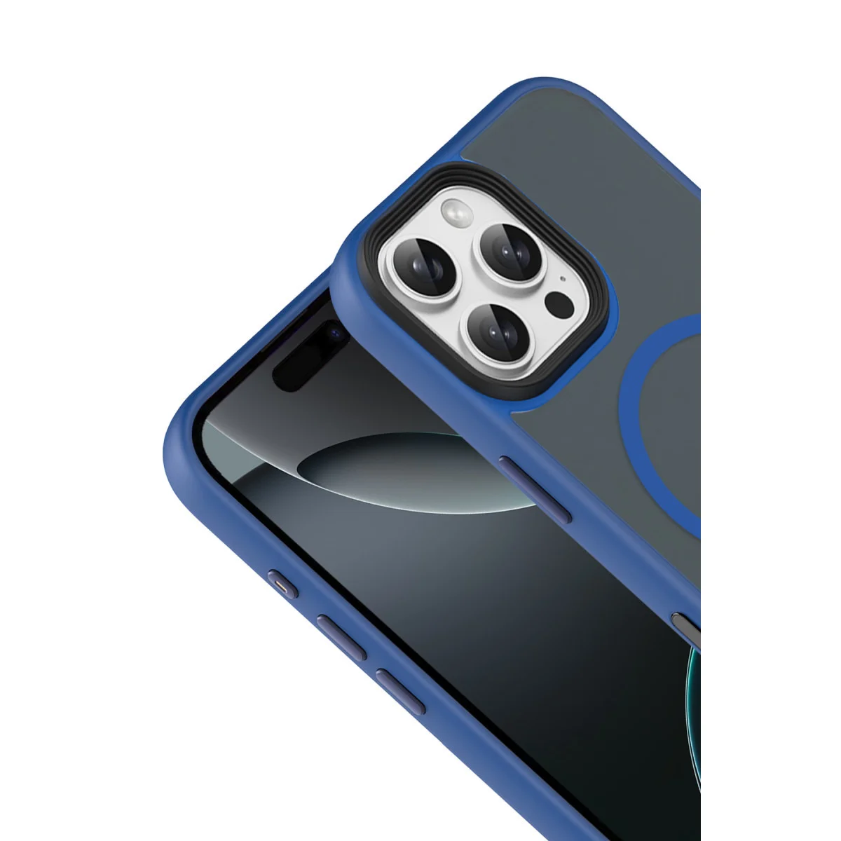 iPhone 16 Pro Max Megane Magsafe Kapak - Lacivert