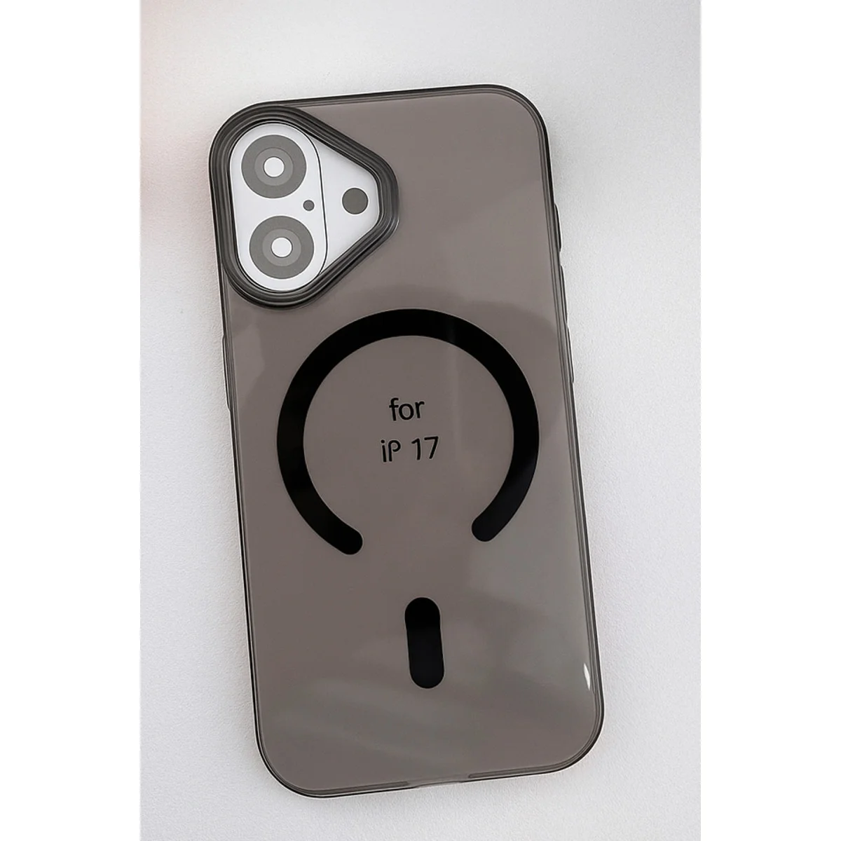 iPhone 17 PC Blank Magsafe Kapak - Siyah
