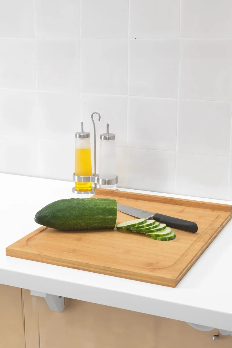 Büyük Boy Tezgah Üstü Kesme Tahtası & Çok Amaçlı Kesme Tahtatı & Hamur Açma Tahtası (38*45* Cm)