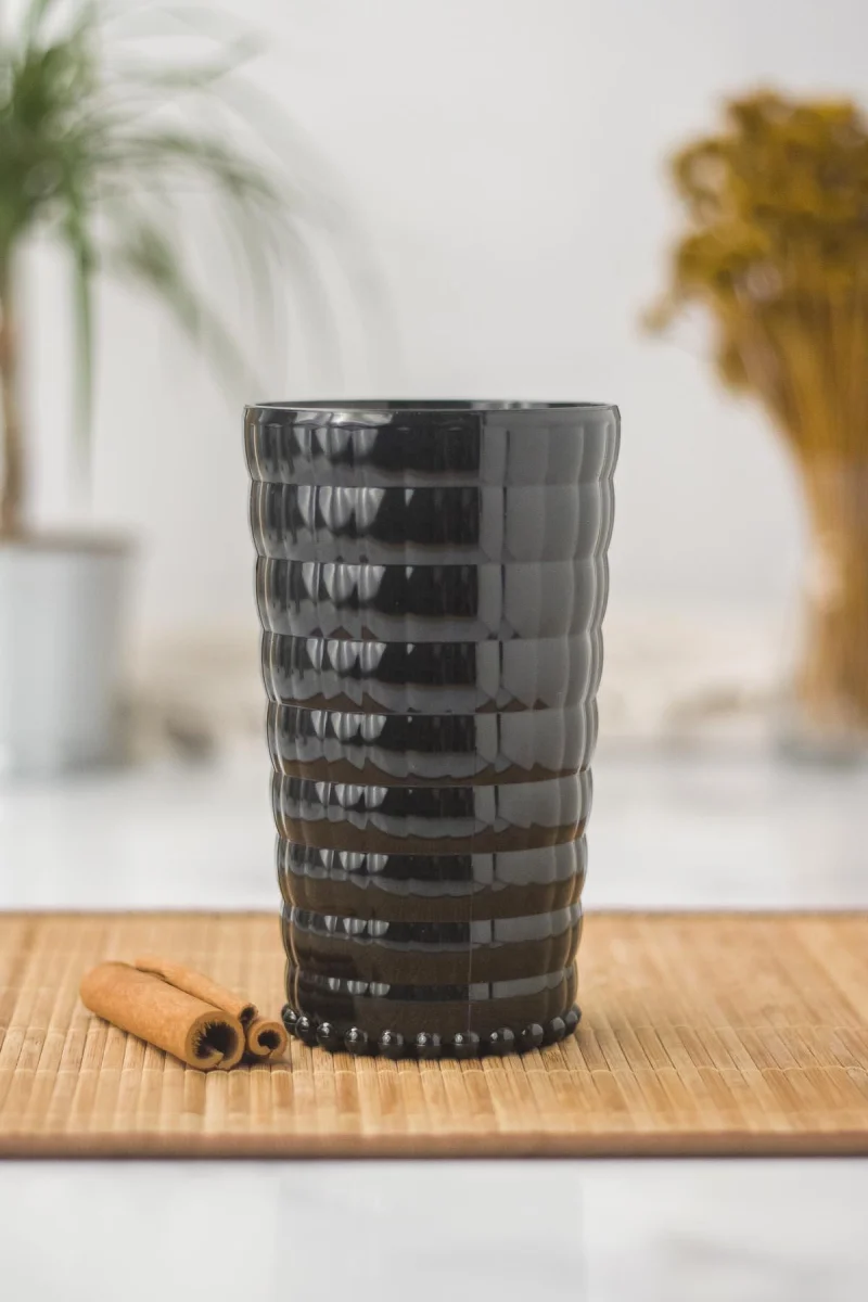 Allegra Siyah Bardak - 750 ml Tekli Akrilik Malzeme - Cam Değildir Kırılmaya Dayanıklı