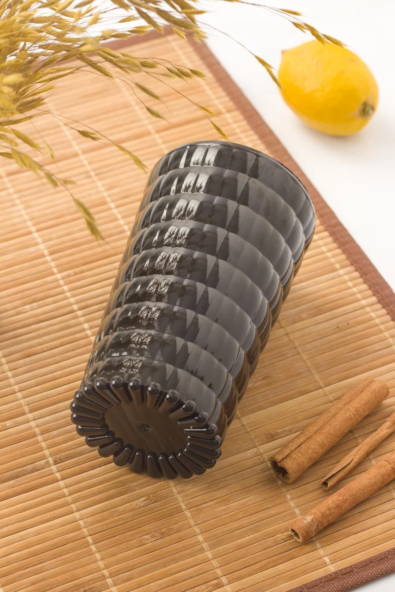Allegra Siyah Bardak - 750 ml Tekli Akrilik Malzeme - Cam Değildir Kırılmaya Dayanıklı