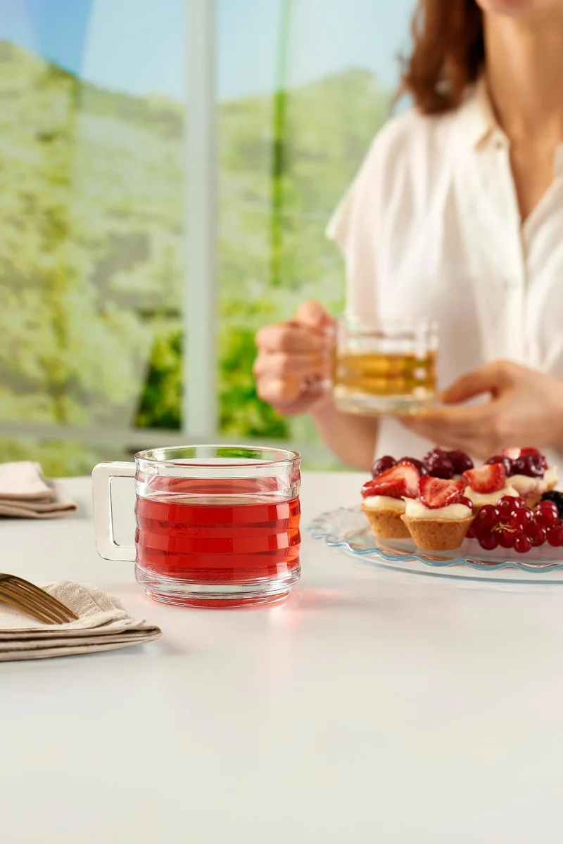 6’lı Cam Çay Kahve Sunum Fincanı 150 ml