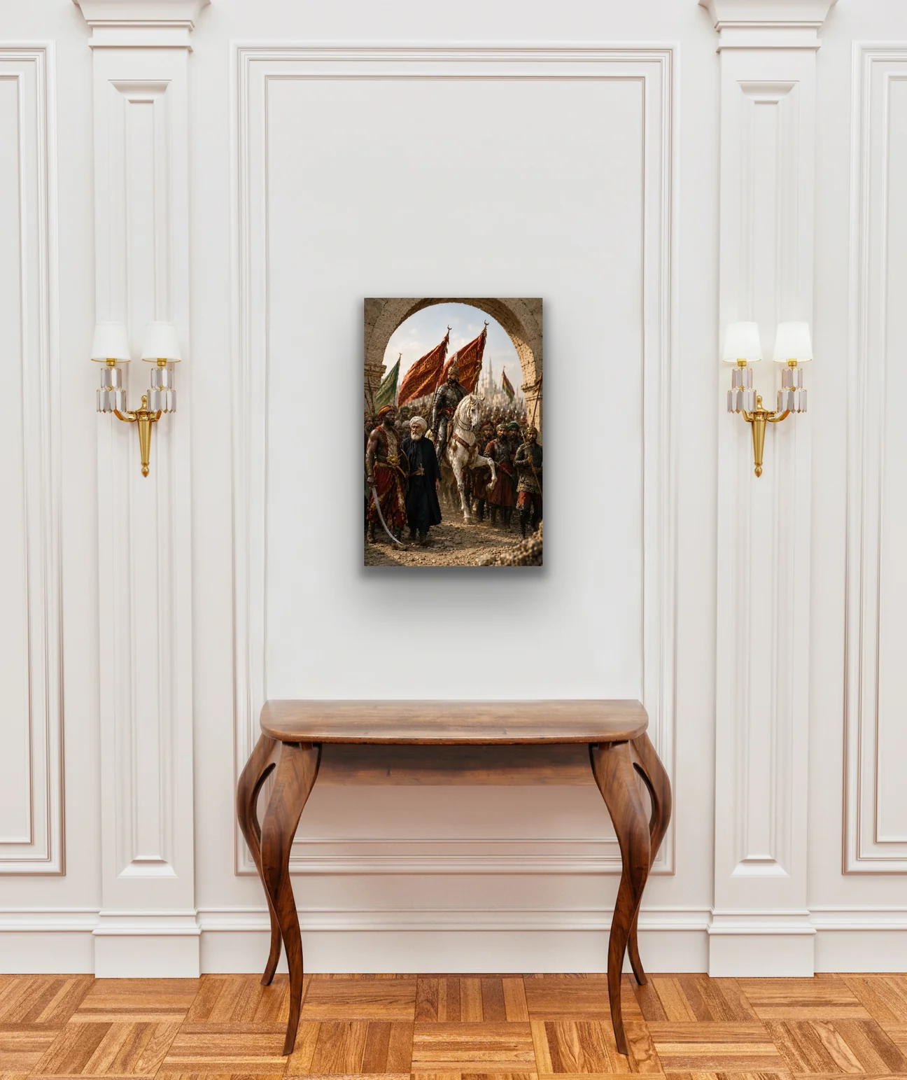 Fatih Sultan Mehmet İstanbul'un Fethi Kanvas Tablo 40X60 CM