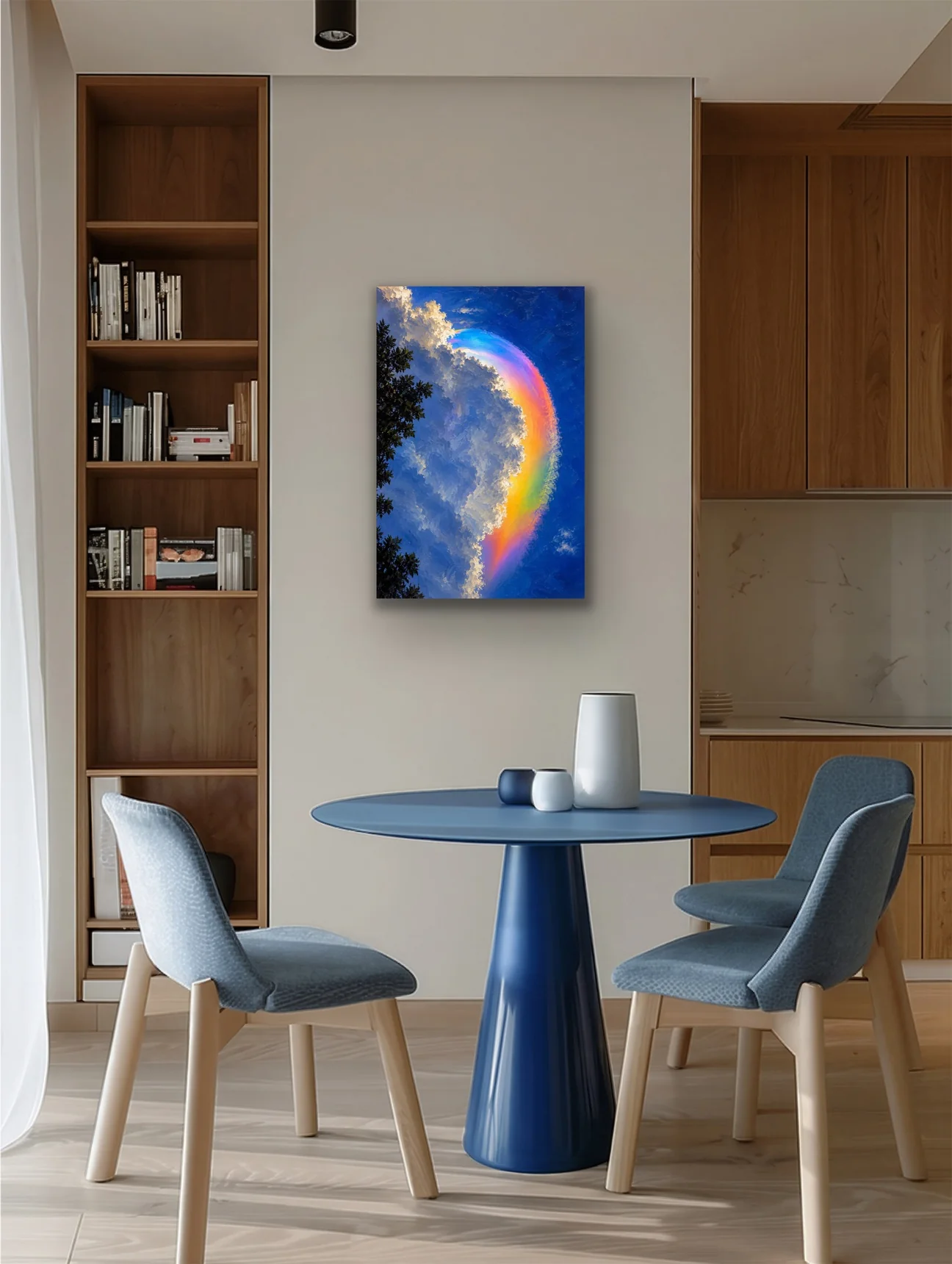 Gökkuşağı Bulutu Kanvas Tablo 20X30 CM