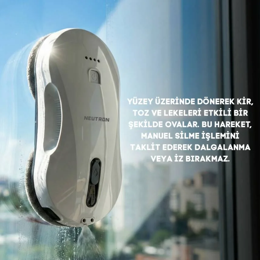 Akıllı Otomatik Cam Temizleme Robotu, Yüksek Tutuş Gücüne Sahip Su Püskürtmeli ve Kumandalı Cam Temizleme Robotu
