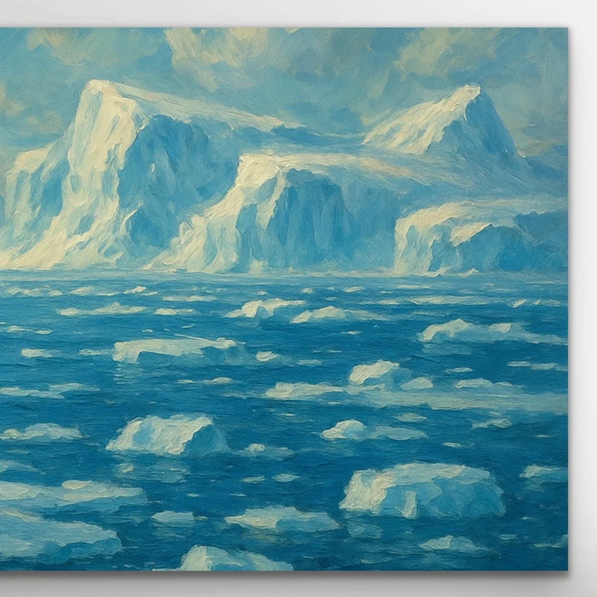 Yalnız Kutup Ayısı Kanvas Tablo 60x120cm