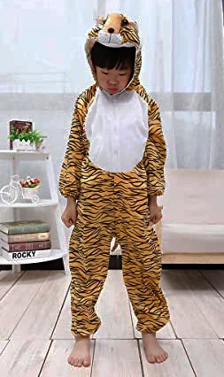 Çocuk Kaplan Kostumu - Aslan Kostümü 4-5 Yaş 100 cm