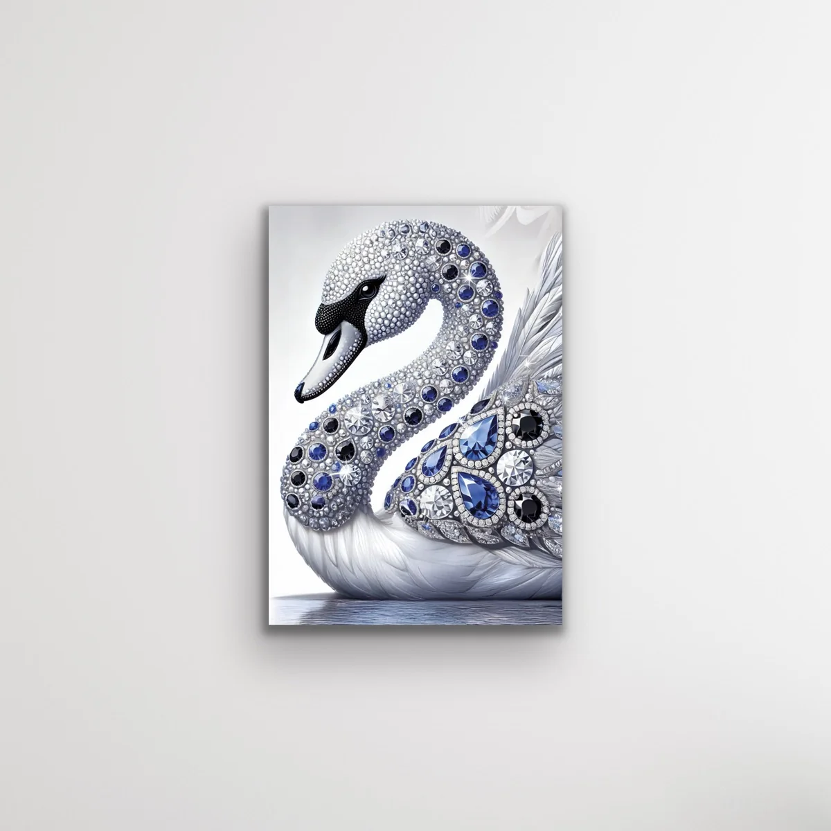 Elmaslı Kuğu Kanvas Tablo 70x100cm