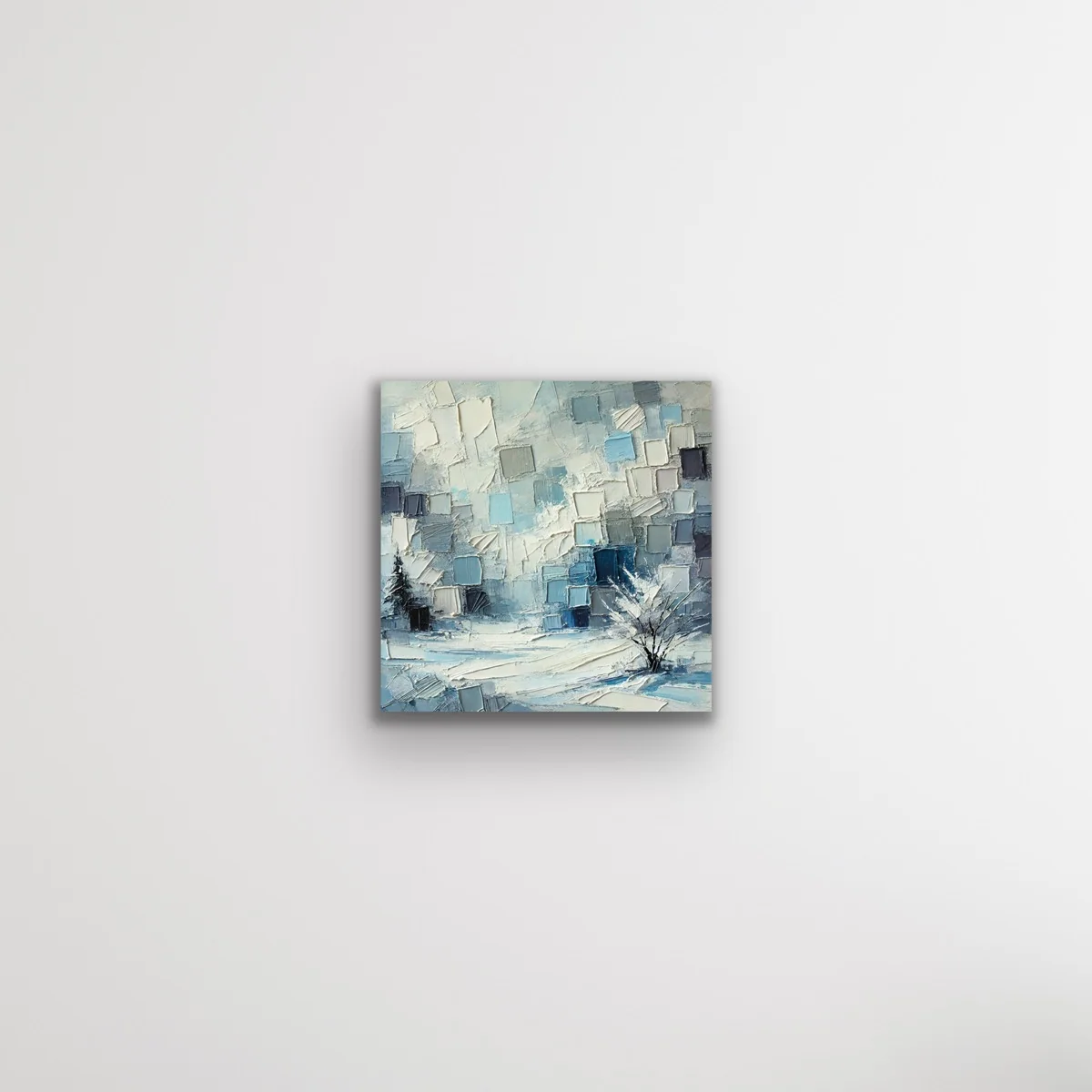 Kış Mevsimi Kanvas Tablo 60x60cm