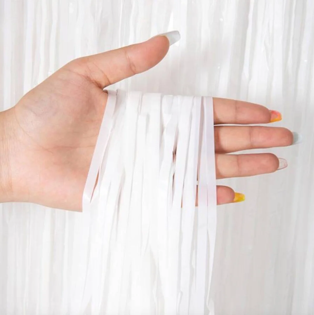 Soft Beyaz Renk Duvar ve Kapı Perdesi İthal 100x200 cm
