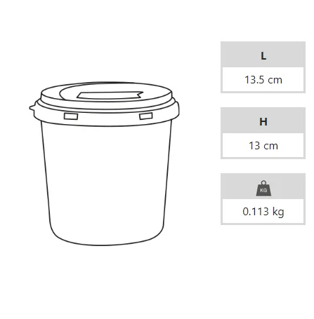 Enfekte Tıbbi Atık Kovası - 1.3 lt