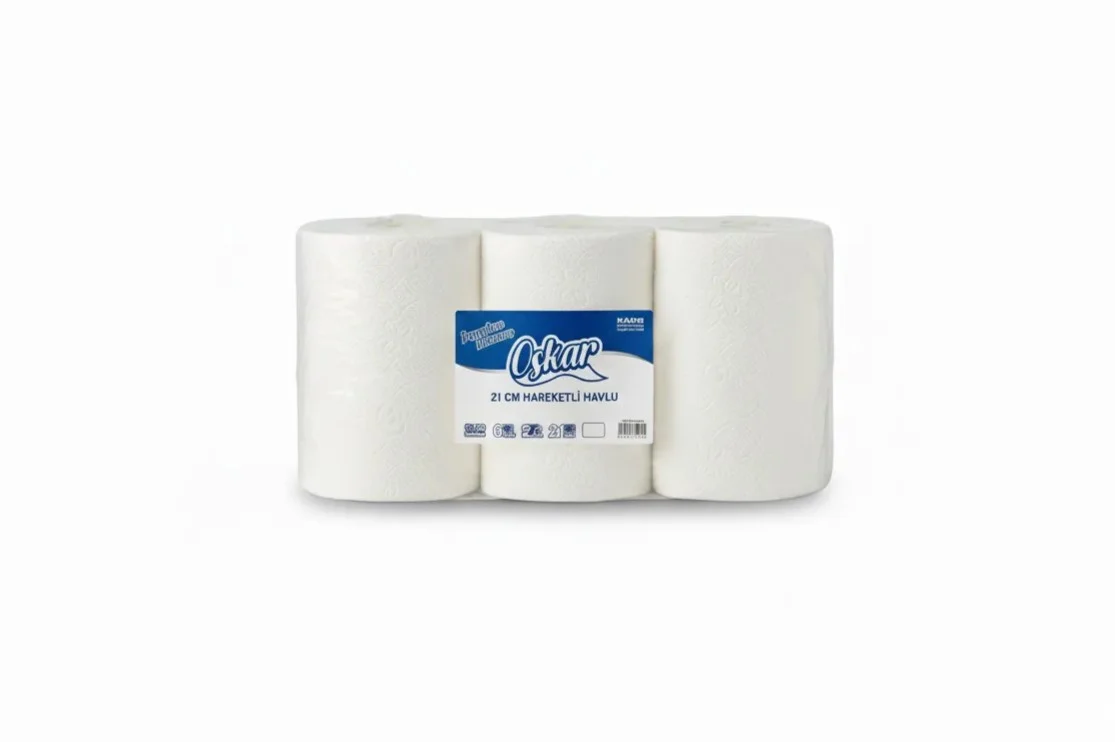 2,5 kg 21cm Hareketli Havlu - 6 Rulo