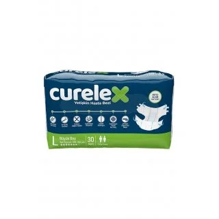 Curelex - Belbantlı Yetişkin Hasta Bezi - L - 30'lu