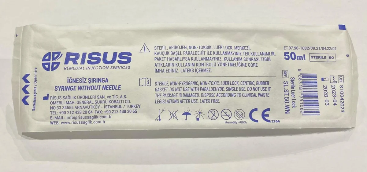 İğnesiz Şırınga Luer Lock - 50 ML