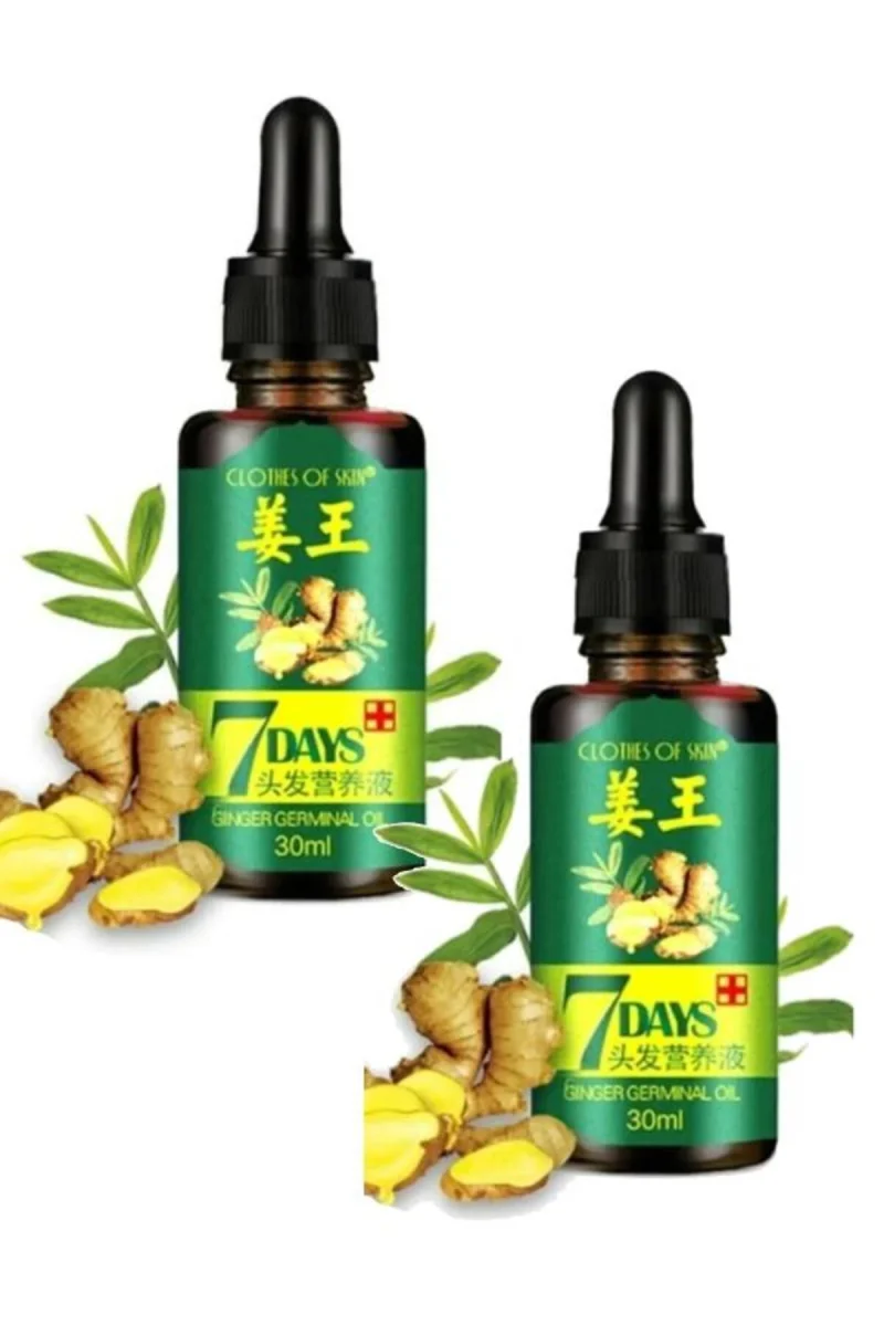 7 Days Saç Güçlendirci, Besleyici Bakım Serumu 30 ml / Ginger Germinal Essential 2 Adet